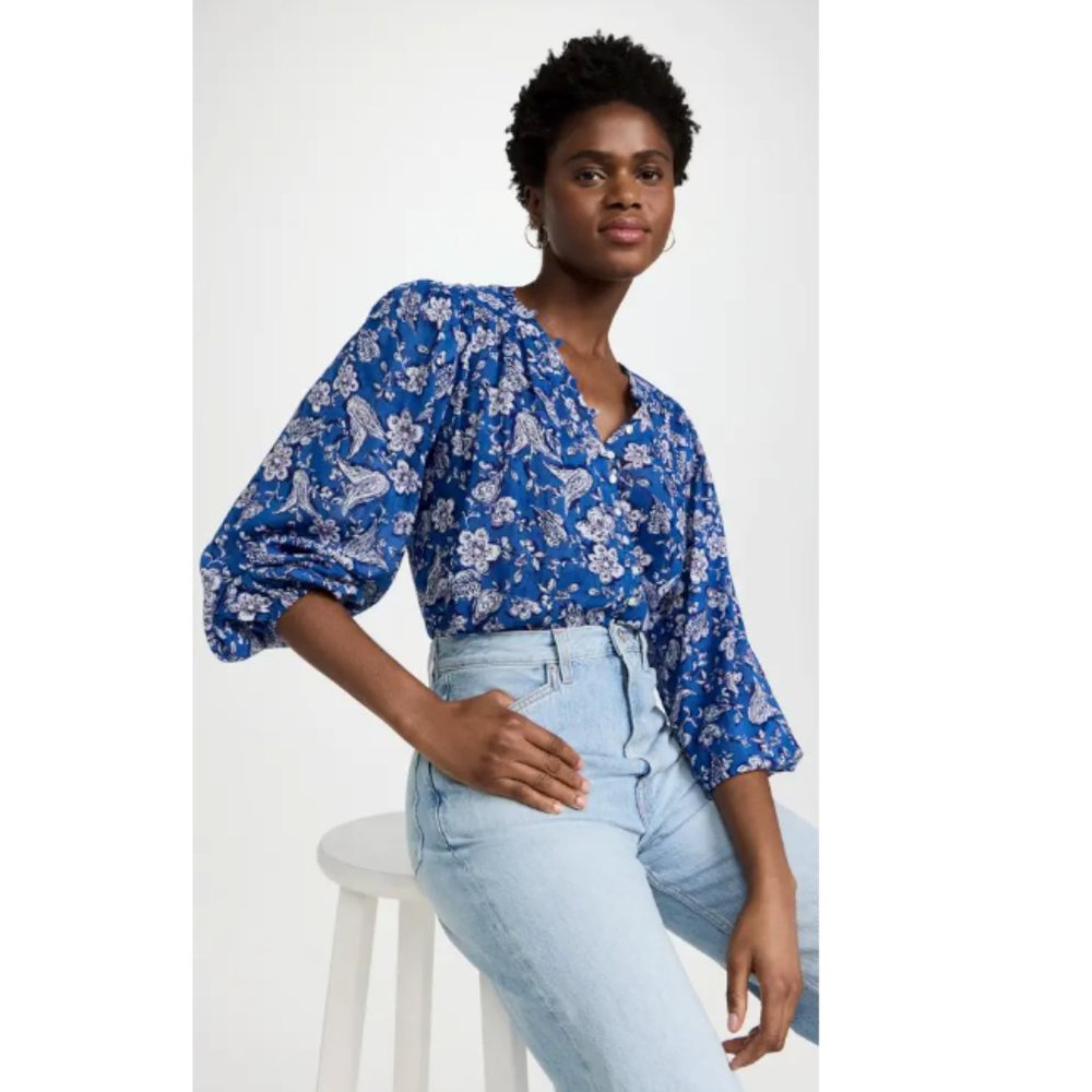 Sundry Floral Blouse in Perrin Paisley
